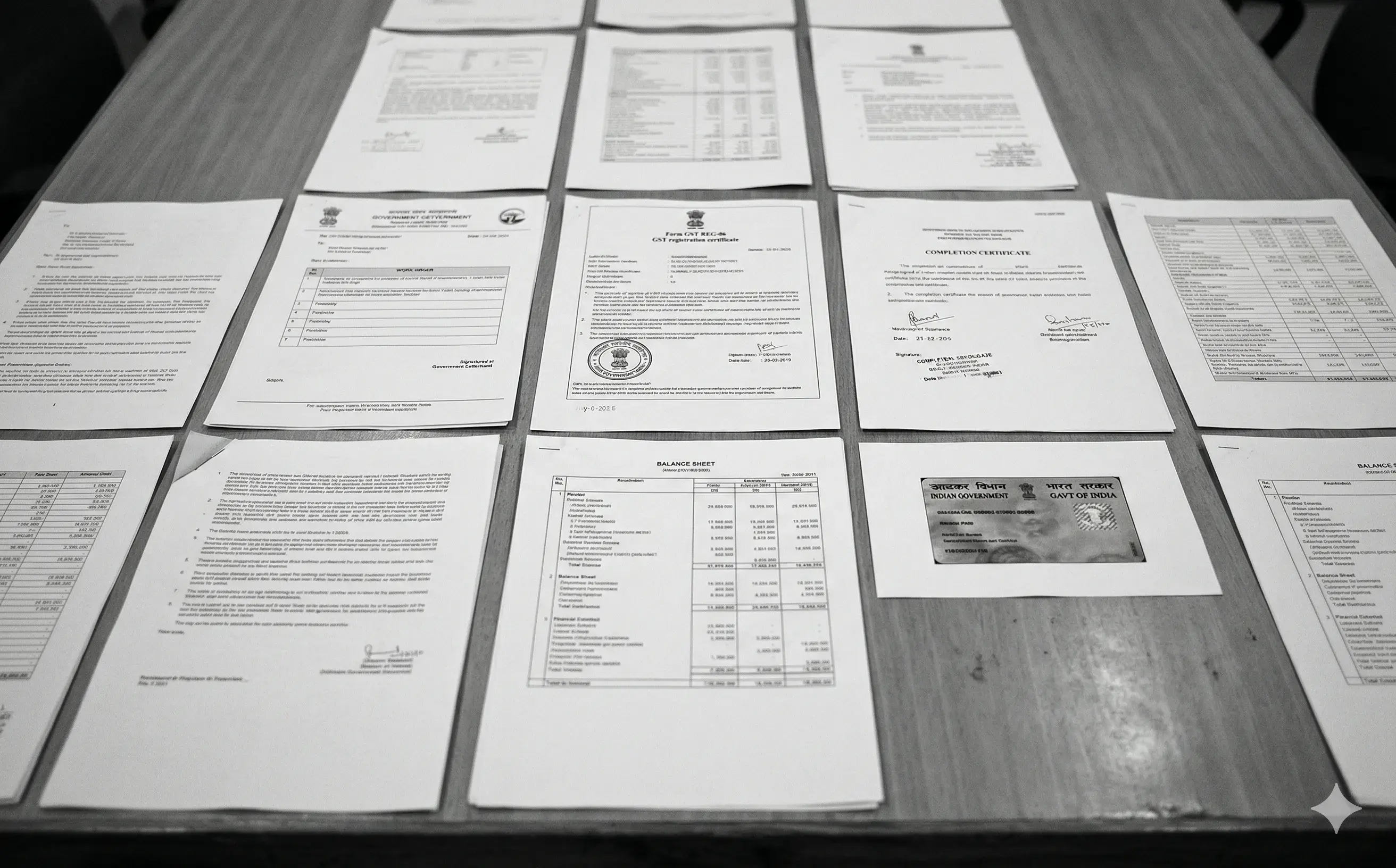 AI evaluating criteria against extracted document data